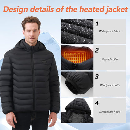 USB Heated Winter Jacket