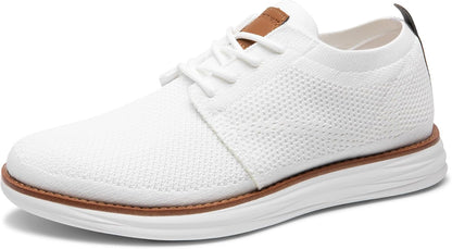 Bruno Marc Men's KnitFlex Breeze Mesh Sneakers Oxfords Lace-Up Lightweight Casual Walking Shoes