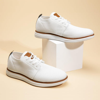 Bruno Marc Men's KnitFlex Breeze Mesh Sneakers Oxfords Lace-Up Lightweight Casual Walking Shoes
