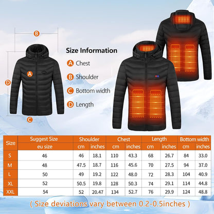 USB Heated Winter Jacket