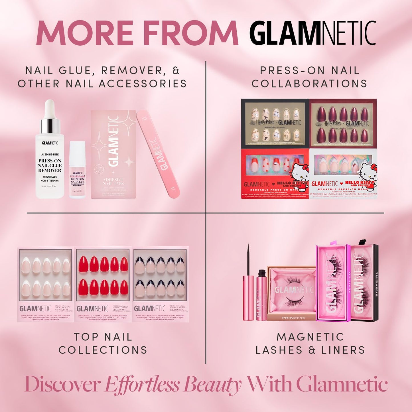 Glamnetic Press On Nails - Pistachio Crème | Short Almond Mint Blue French Tips with a Glossy Finish, Fake Nails, Reusable | 15 Sizes - 30 Nail Kit with Glue