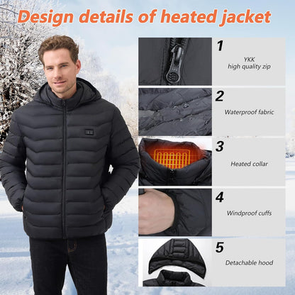 USB Heated Winter Jacket
