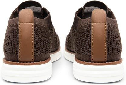 Bruno Marc Men's KnitFlex Breeze Mesh Sneakers Oxfords Lace-Up Lightweight Casual Walking Shoes