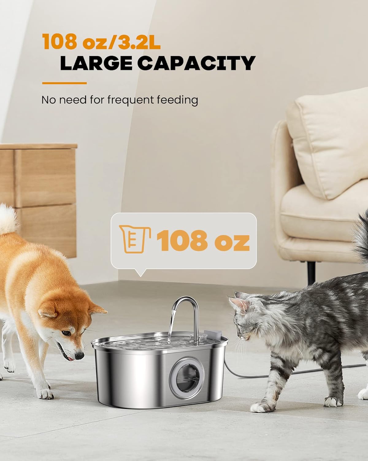 Cat Fountain 3.2L