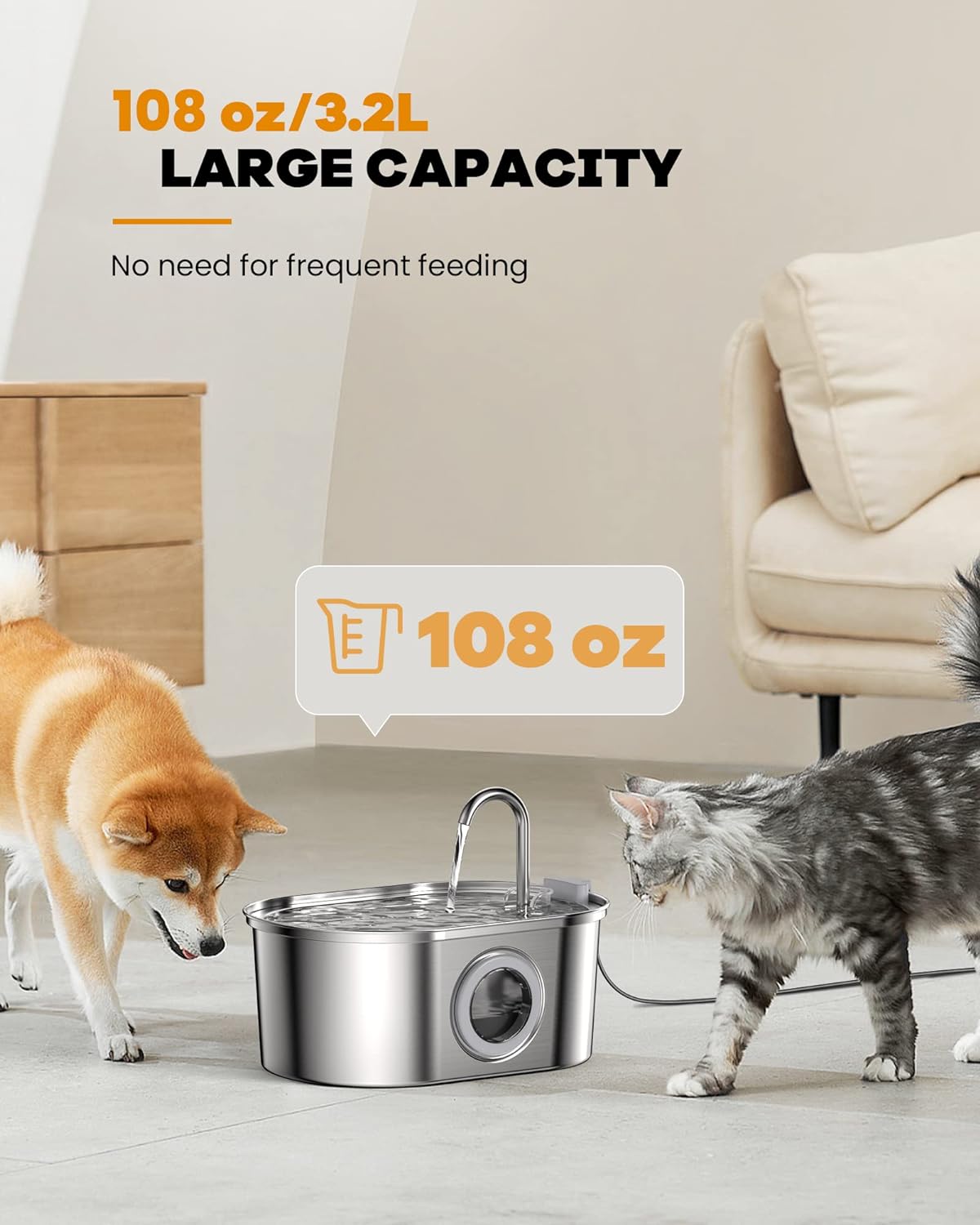 Cat Fountain 3.2L