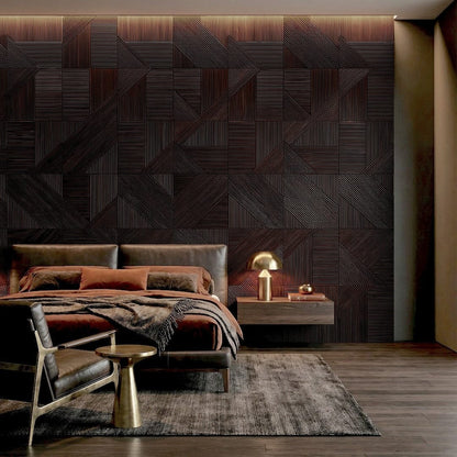 Euclid Wooden Wall Panel — Modern Geometric Accent for Your Walls