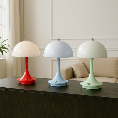 Lampada da tavolo a forma di fungo elegante e originale