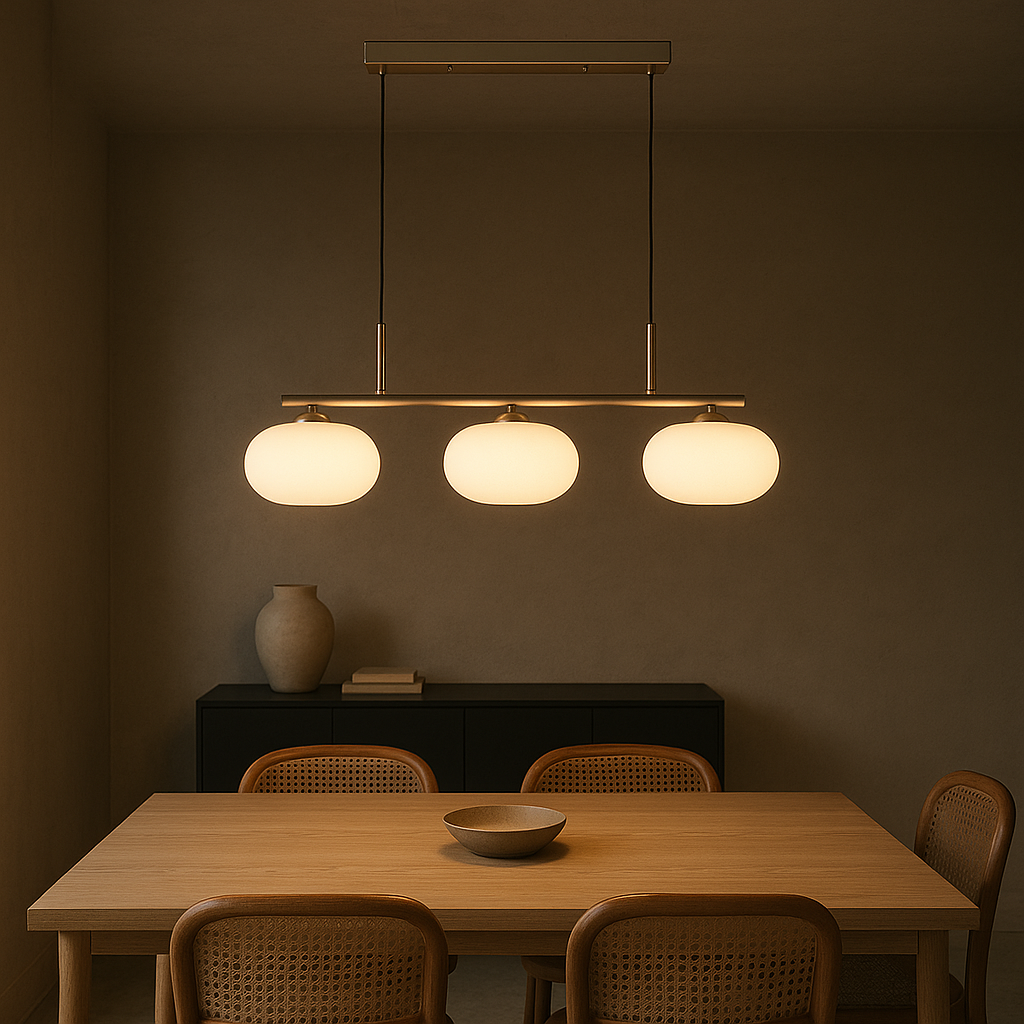 Three-Head Bauhaus Pendant Light