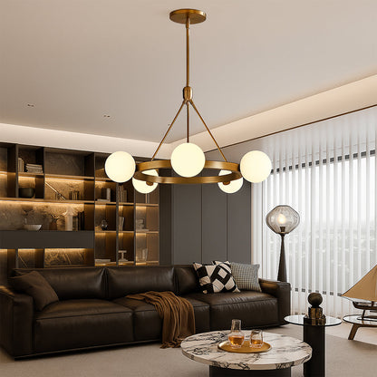 Uskas Nordic 5-Head Chandelier - Modern Elegant Lighting for Your Home