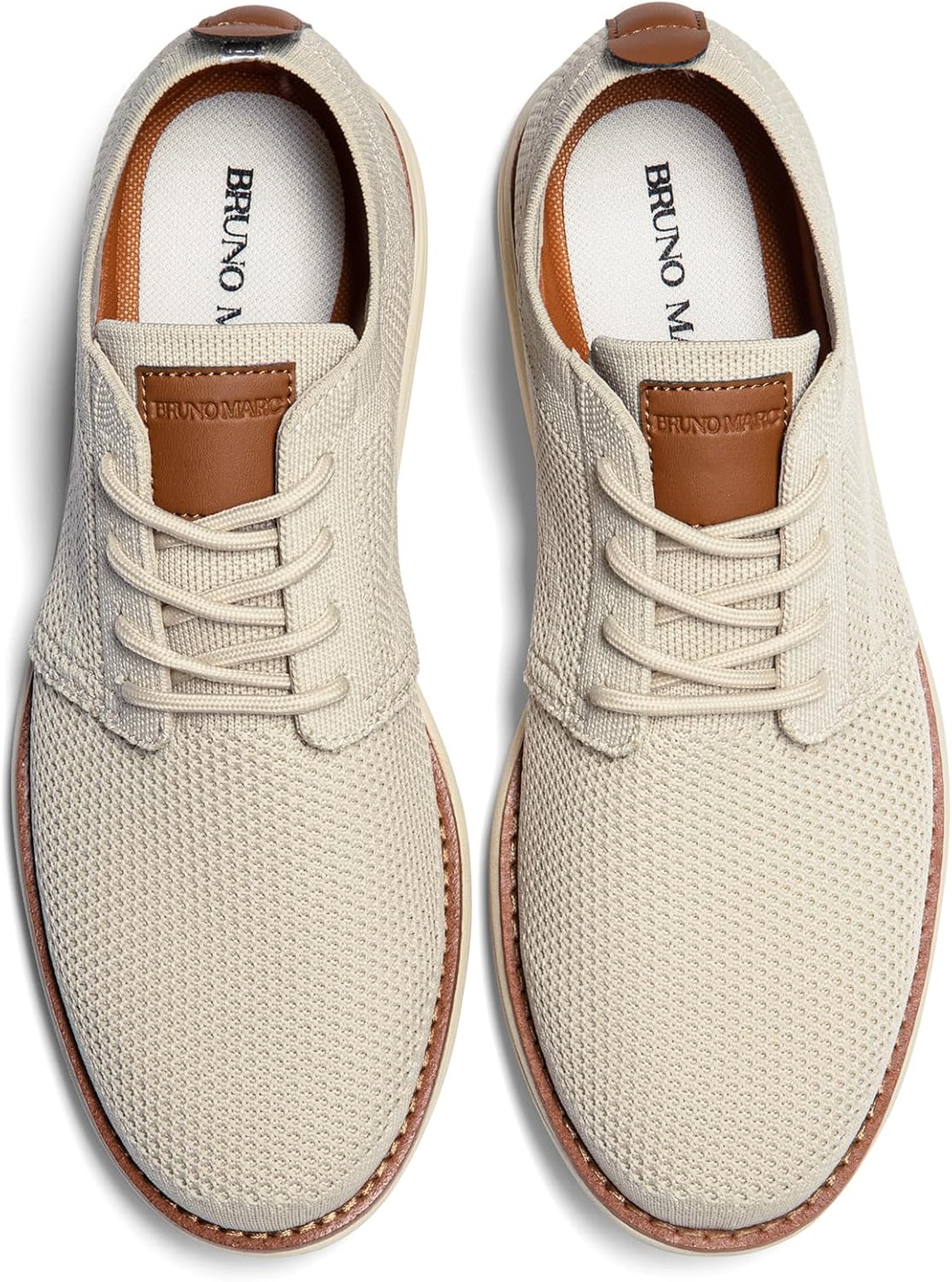 Bruno Marc Men's KnitFlex Breeze Mesh Sneakers Oxfords Lace-Up Lightweight Casual Walking Shoes