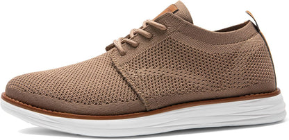 Bruno Marc Men's KnitFlex Breeze Mesh Sneakers Oxfords Lace-Up Lightweight Casual Walking Shoes