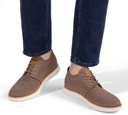 Bruno Marc Men's KnitFlex Breeze Mesh Sneakers Oxfords Lace-Up Lightweight Casual Walking Shoes