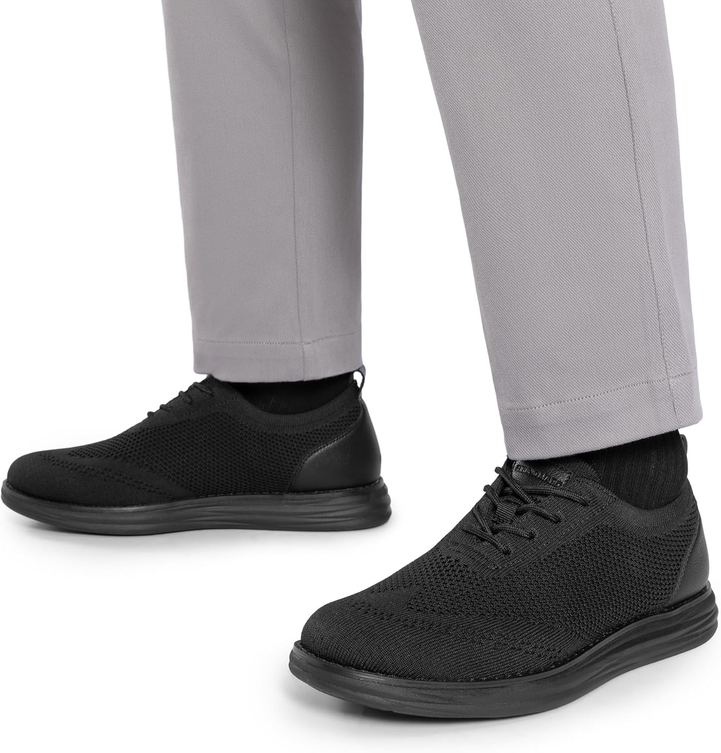 Bruno Marc Men's KnitFlex Breeze Mesh Sneakers Oxfords Lace-Up Lightweight Casual Walking Shoes