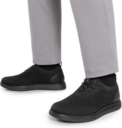 Bruno Marc Men's KnitFlex Breeze Mesh Sneakers Oxfords Lace-Up Lightweight Casual Walking Shoes