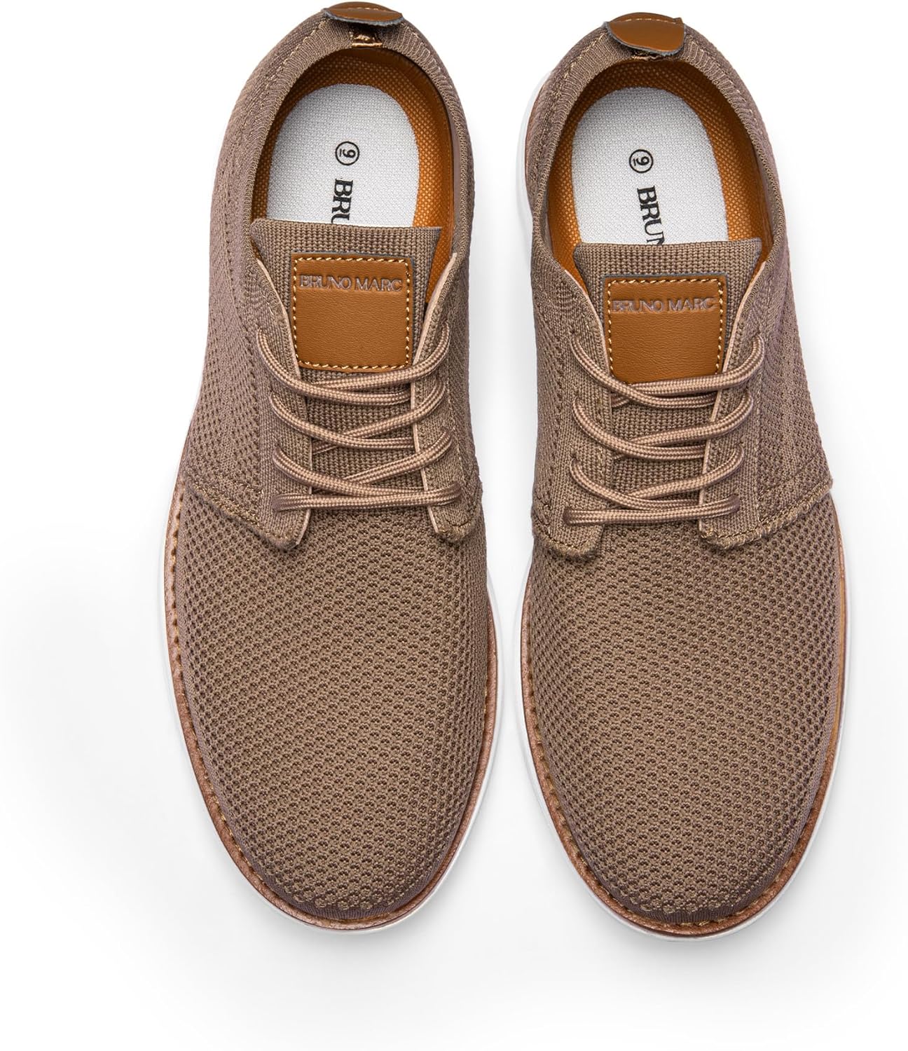 Bruno Marc Men's KnitFlex Breeze Mesh Sneakers Oxfords Lace-Up Lightweight Casual Walking Shoes