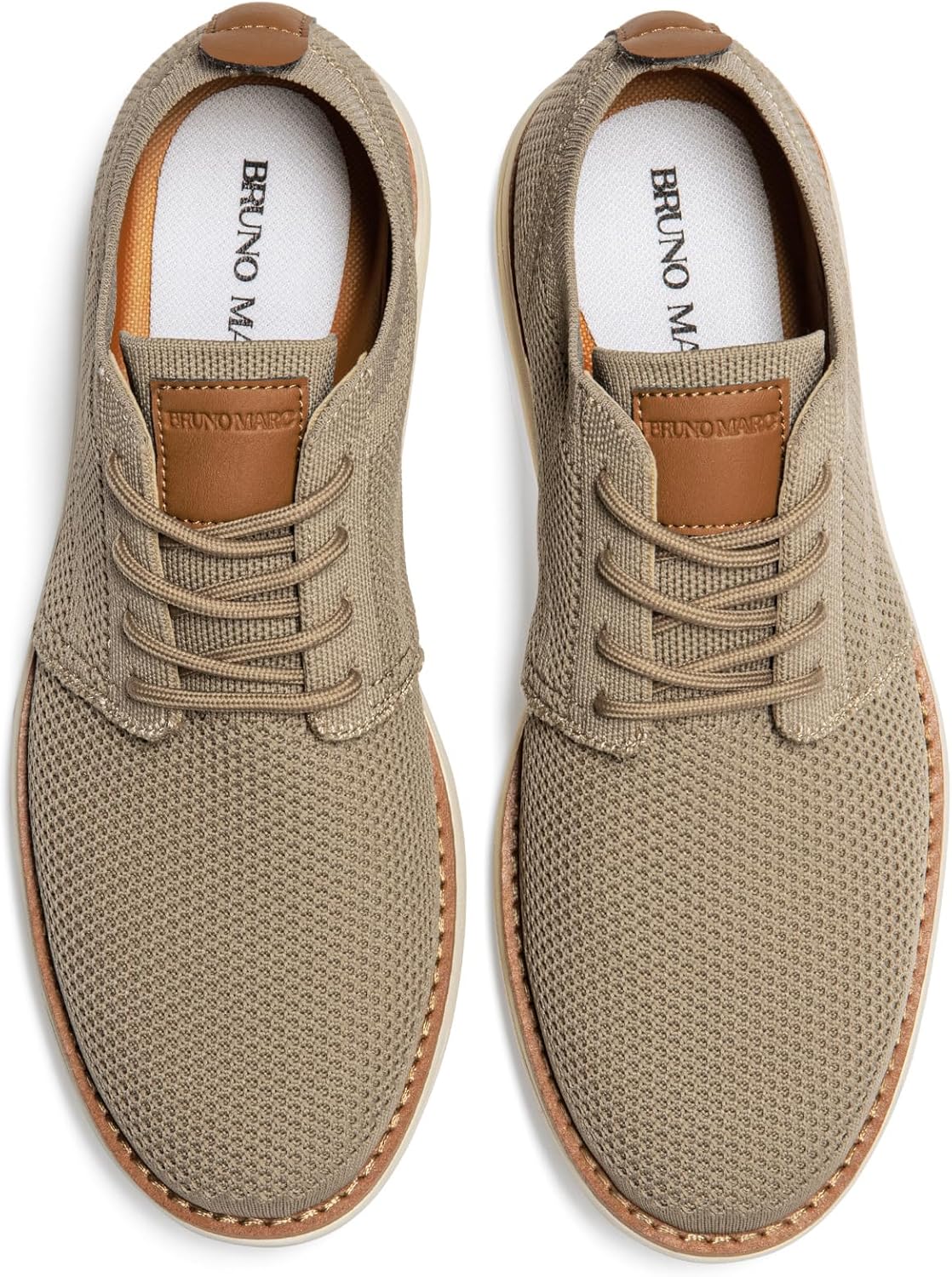 Bruno Marc Men's KnitFlex Breeze Mesh Sneakers Oxfords Lace-Up Lightweight Casual Walking Shoes