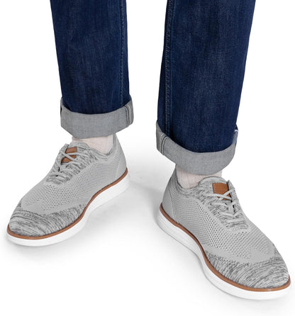 Bruno Marc Men's KnitFlex Breeze Mesh Sneakers Oxfords Lace-Up Lightweight Casual Walking Shoes