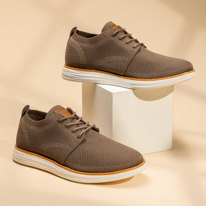 Bruno Marc Men's KnitFlex Breeze Mesh Sneakers Oxfords Lace-Up Lightweight Casual Walking Shoes