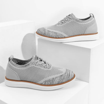 Bruno Marc Men's KnitFlex Breeze Mesh Sneakers Oxfords Lace-Up Lightweight Casual Walking Shoes