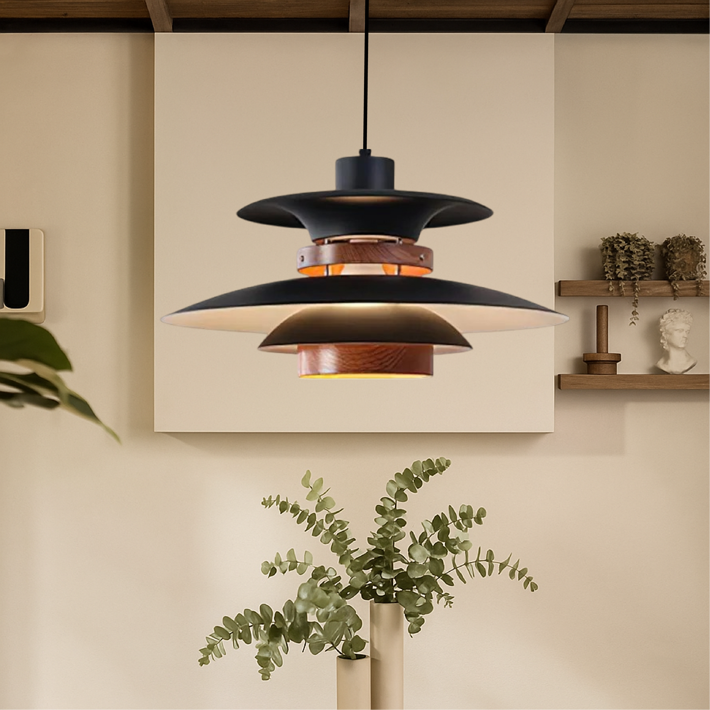 Lustre à bras articulé Merado, éclairage suspendu élégant pour une ambiance moderne