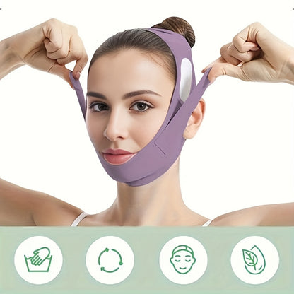 V-Face Facial Lifting, Double Chin Sleeping Mask Full Face Tightening Anti-Sagging, V-Face Mask Facial Contour Lifting Sleeping Band Double Chin Wrinkle Band Unisex