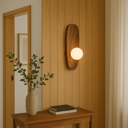 Applique Murale en Bois Mirdor - Éclairage Élégant et Chaleureux