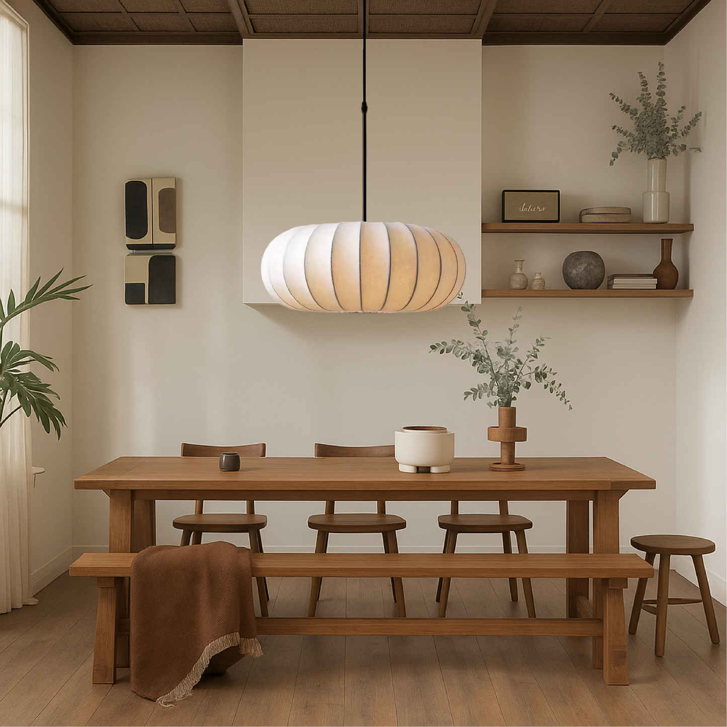 Verona Silk Pendant Light Fixture - Elegant, Soft-Glow Illumination