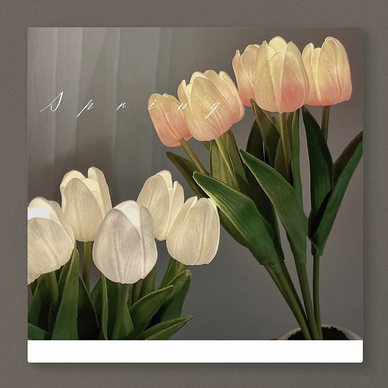 Tulip Night Lamp Table Roses