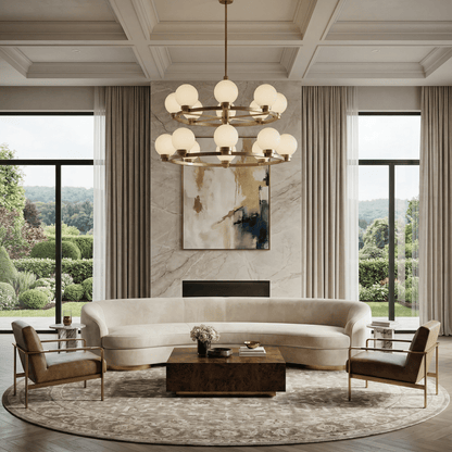 Halo Strata Two-Tier Chandelier