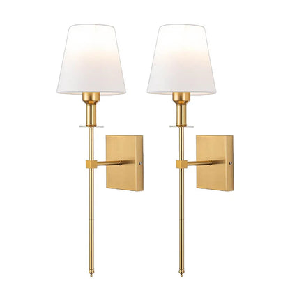 Two-Pack Wired Wall Lights – Sleek, Reliable Indoor Lighting