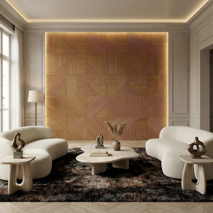 Euclid Wooden Wall Panel — Modern Geometric Accent for Your Walls