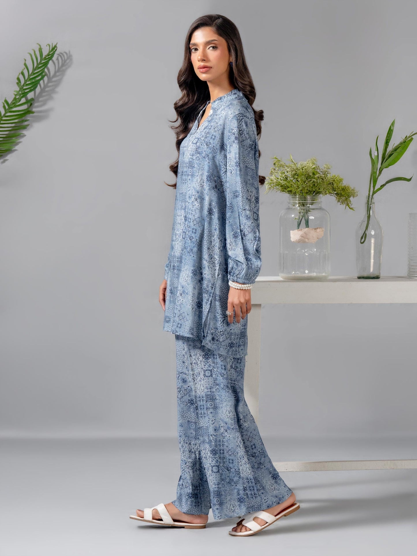 Lawn Co-ord Set-Printed (Pret)