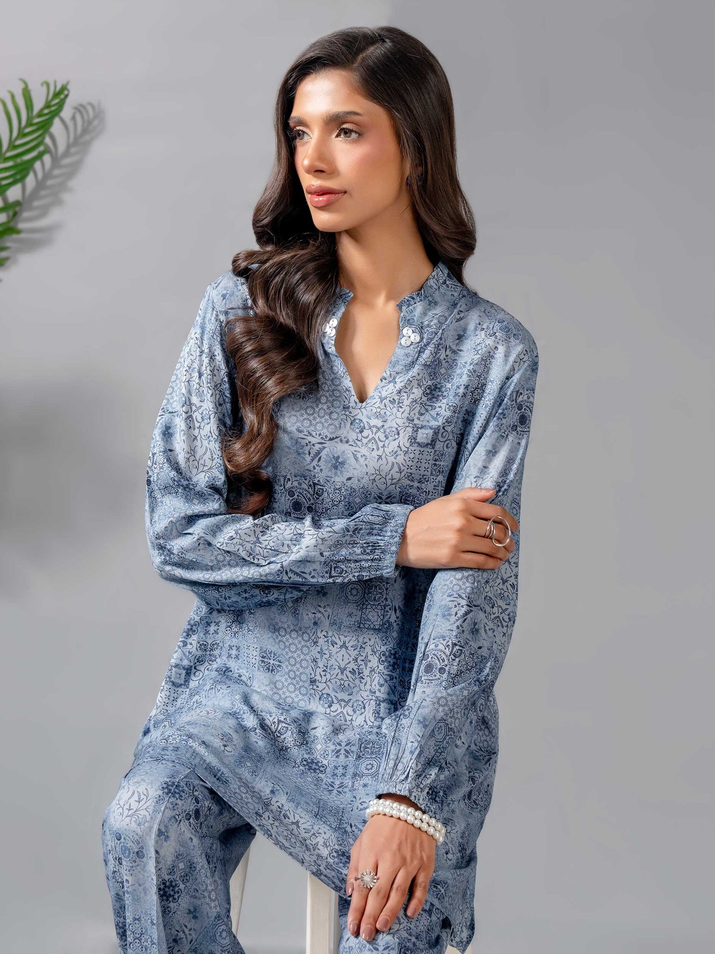 Lawn Co-ord Set-Printed (Pret)