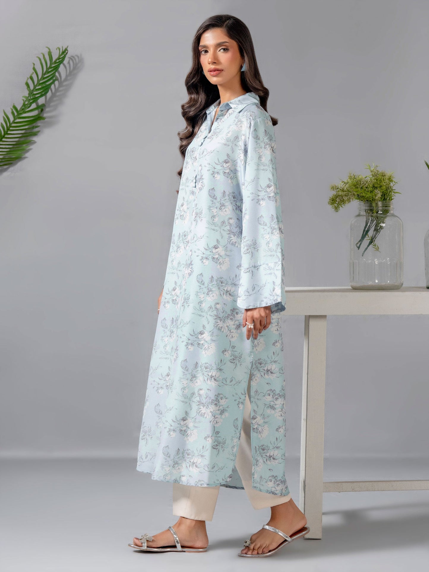 Lawn Shirt-Printed (Pret)