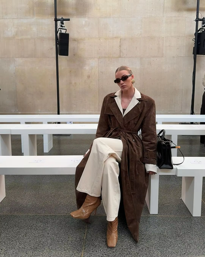 Katie | Suede TrenchCoat