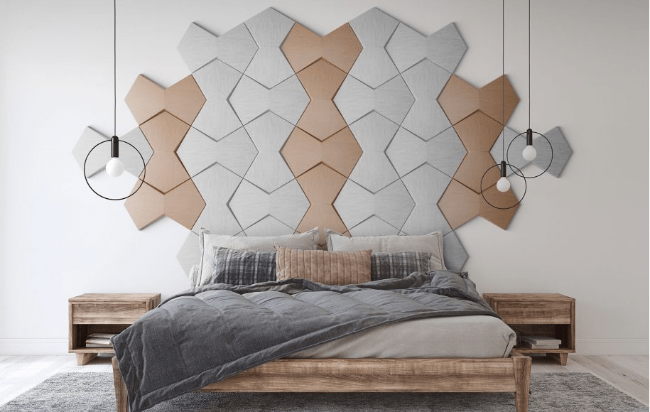 Bowtie Geometric Leather Panel
