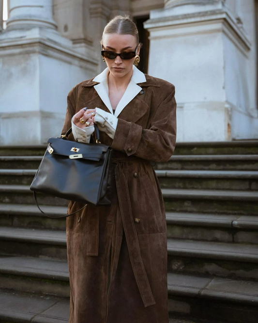 Katie | Suede TrenchCoat