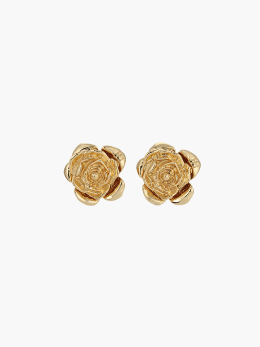 Vyanna - 14K Gouden & Zilveren Rozenoorbellen