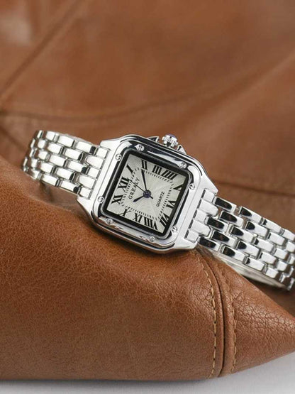 Novessa - Premium Vierkante Quartz Horloge
