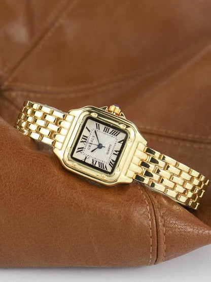 Novessa - Premium Vierkante Quartz Horloge