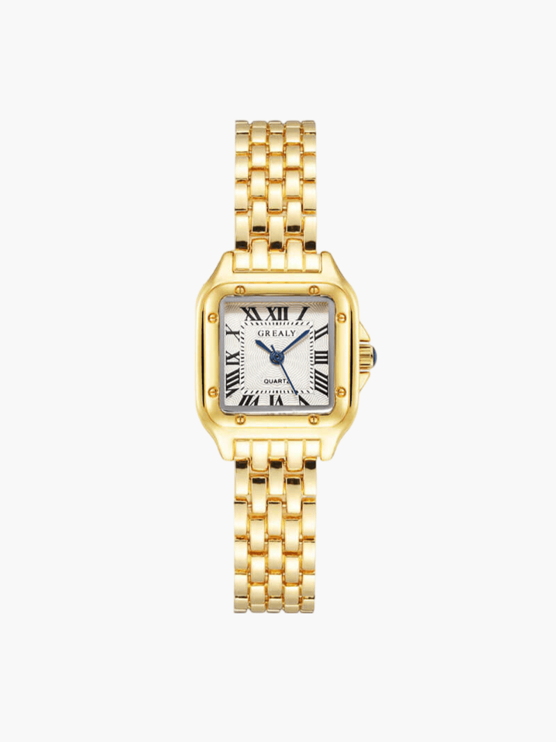 Novessa - Premium Vierkante Quartz Horloge