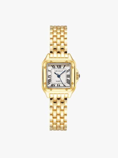 Novessa - Premium Vierkante Quartz Horloge