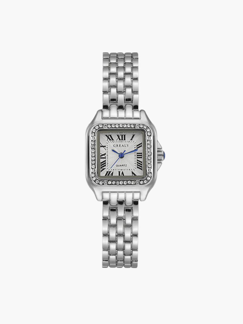 Novessa - Premium Vierkante Quartz Horloge