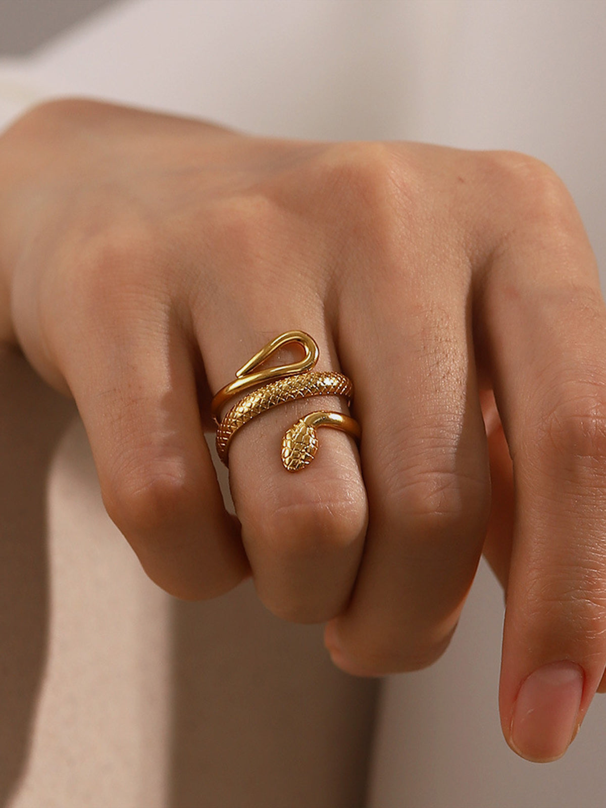 Vynessa - Verstelbare Slang Ring