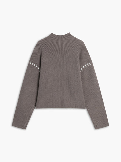 Oversized Mock Neck Sweater