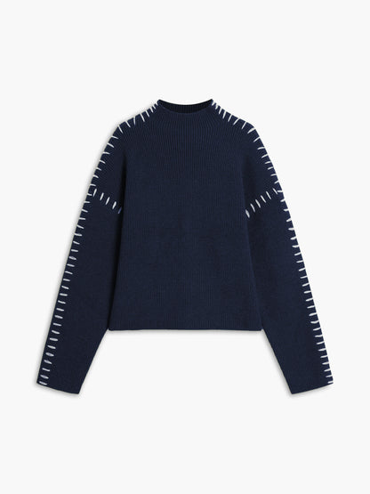 Oversized Mock Neck Sweater