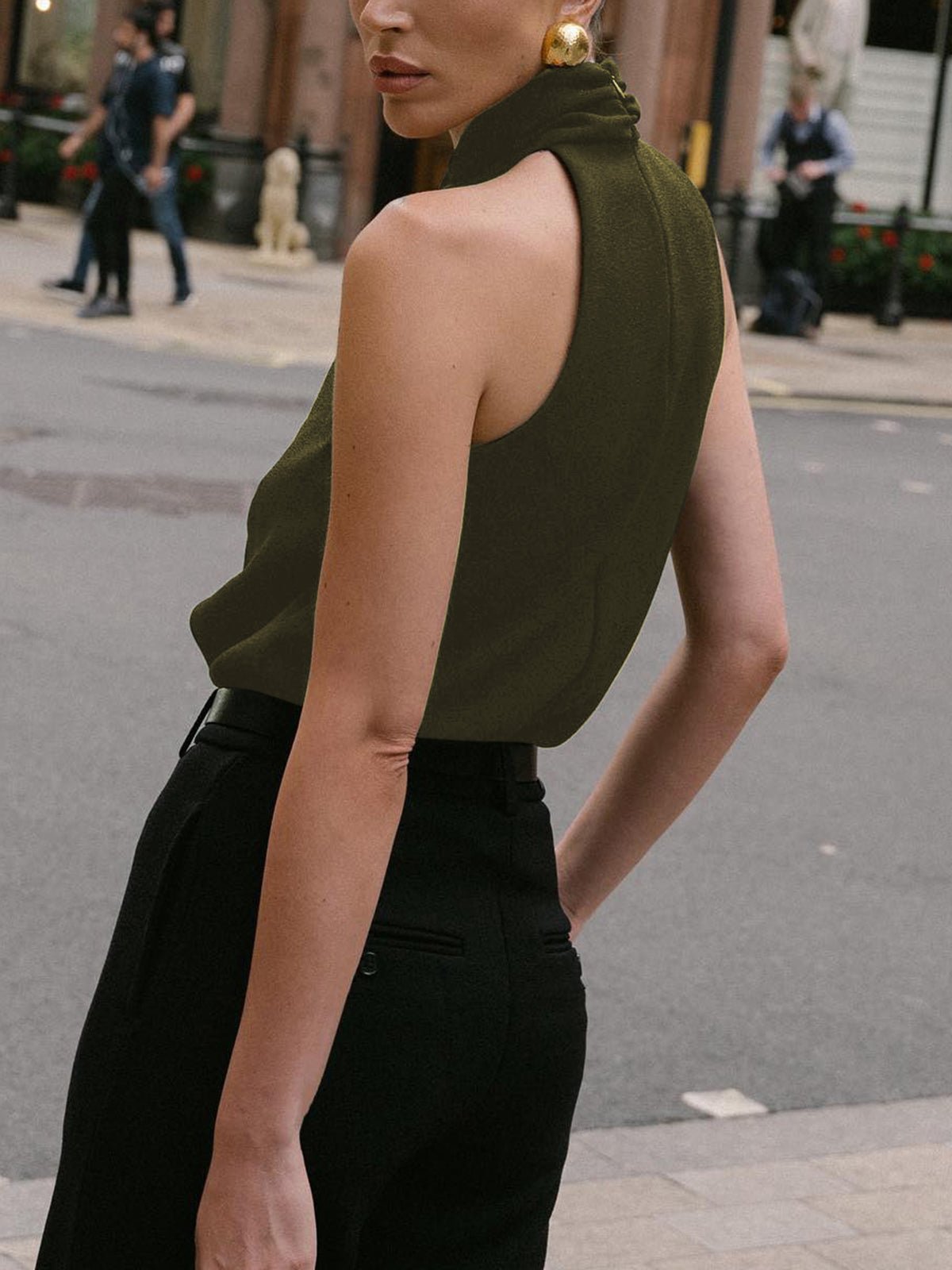 Cross Halter Tank Top