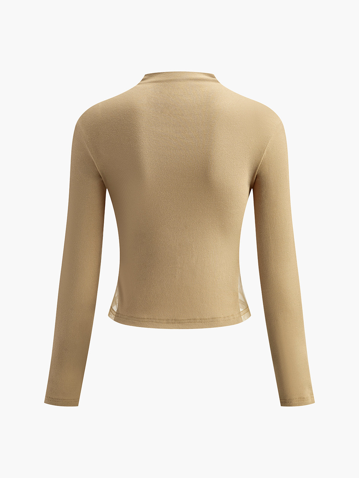 Plain Tulle Long Sleeve T-Shirt