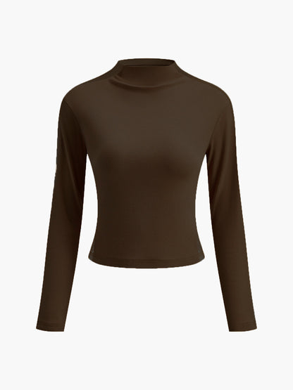 Plain Tulle Long Sleeve T-Shirt