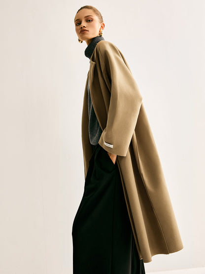 Minimalist Wool Long Coat